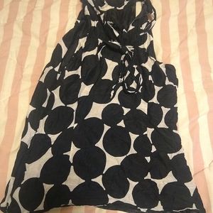 Zara Black and White Dot Sleeveless Blouse